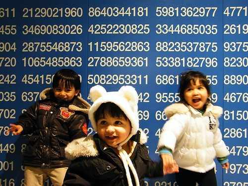 at the numbers by Emran Kassim, http://www.flickr.com/photos/emrank/3292090646/